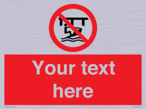 Custom Do not use watercraft in the vicinity of piers